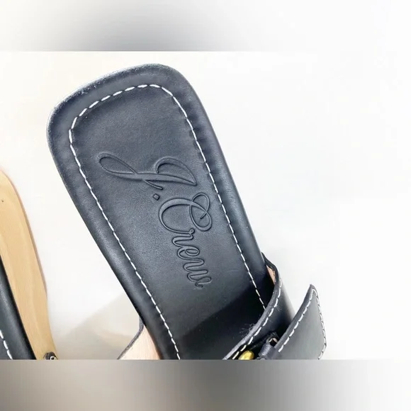 J Crew Leather Double Buckle Strap Sandal Sz 10 - Picture 5 of 6